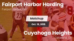 Matchup: Harding vs. Cuyahoga Heights  2018