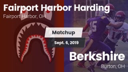 Matchup: Harding vs. Berkshire  2019