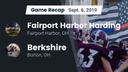 Recap: Fairport Harbor Harding  vs. Berkshire  2019