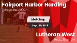 Matchup: Harding vs. Lutheran West  2019