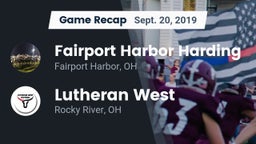Recap: Fairport Harbor Harding  vs. Lutheran West  2019