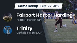 Recap: Fairport Harbor Harding  vs. Trinity  2019