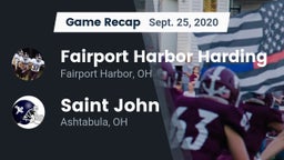 Recap: Fairport Harbor Harding  vs. Saint John  2020