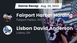 Recap: Fairport Harbor Harding  vs. Lisbon David Anderson  2022