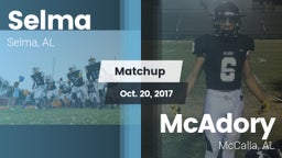 Matchup: Selma vs. McAdory  2017