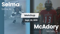 Matchup: Selma vs. McAdory  2019