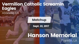 Matchup: Vermilion Catholic vs. Hanson Memorial  2017