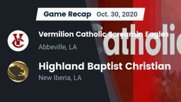 Recap: Vermilion Catholic Screamin Eagles vs. Highland Baptist Christian  2020