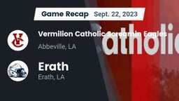 Recap: Vermilion Catholic Screamin Eagles vs. Erath  2023