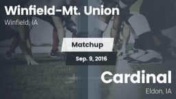 Matchup: Winfield-Mt. Union vs. Cardinal  2016
