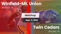 Matchup: Winfield-Mt. Union vs. Twin Cedars  2020