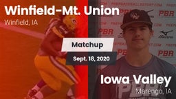 Matchup: Winfield-Mt. Union vs. Iowa Valley  2020