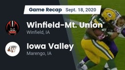 Recap: Winfield-Mt. Union  vs. Iowa Valley  2020