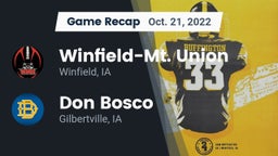 Recap: Winfield-Mt. Union  vs. Don Bosco  2022