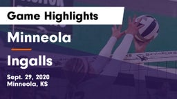 Minneola   vs Ingalls  Game Highlights - Sept. 29, 2020