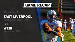 Recap: East Liverpool  vs. Weir  2016