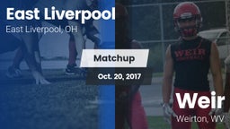 Matchup: East Liverpool vs. Weir  2017