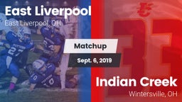 Matchup: East Liverpool vs. Indian Creek  2019