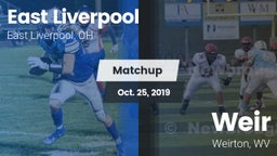 Matchup: East Liverpool vs. Weir  2019