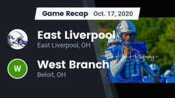 Recap: East Liverpool  vs. West Branch  2020
