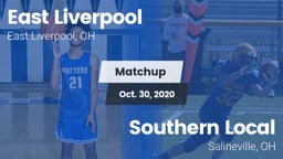 Matchup: East Liverpool vs. Southern Local  2020