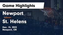Newport  vs St. Helens  Game Highlights - Dec. 15, 2023
