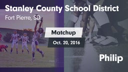 Matchup: Stanley County vs. Philip 2016