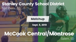 Matchup: Stanley County vs. McCook Central/Montrose  2019