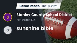 Recap: Stanley County School District vs. sunshine bible 2021