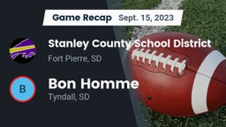 Recap: Stanley County School District vs. Bon Homme  2023