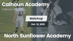 Matchup: Calhoun Academy vs. North Sunflower Academy 2018