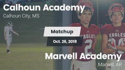Matchup: Calhoun Academy vs. Marvell Academy  2018