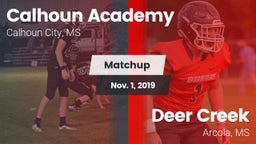 Matchup: Calhoun Academy vs. Deer Creek  2019