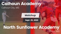 Matchup: Calhoun Academy vs. North Sunflower Academy  2020
