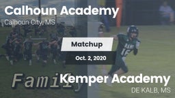 Matchup: Calhoun Academy vs. Kemper Academy 2020