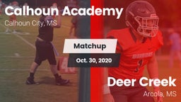 Matchup: Calhoun Academy vs. Deer Creek  2020