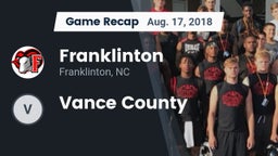Recap: Franklinton  vs. Vance County 2018