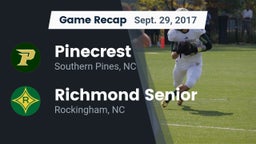 Recap: Pinecrest  vs. Richmond Senior  2017