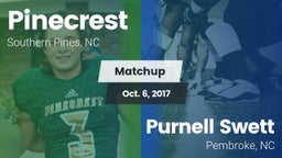 Matchup: Pinecrest vs. Purnell Swett  2017