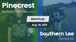 Matchup: Pinecrest vs. Southern Lee  2019