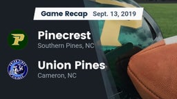 Recap: Pinecrest  vs. Union Pines  2019