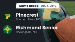 Recap: Pinecrest  vs. Richmond Senior  2019