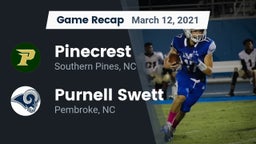 Recap: Pinecrest  vs. Purnell Swett  2021
