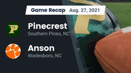Recap: Pinecrest  vs. Anson  2021