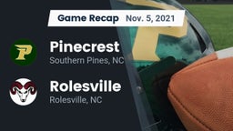 Recap: Pinecrest  vs. Rolesville  2021