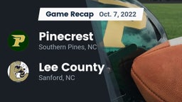 Recap: Pinecrest  vs. Lee County  2022