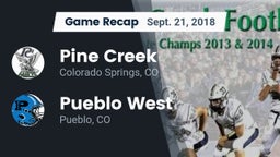 Recap: Pine Creek  vs. Pueblo West  2018