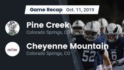Recap: Pine Creek  vs. Cheyenne Mountain  2019