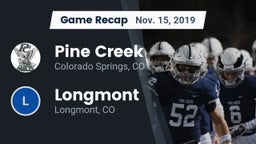 Recap: Pine Creek  vs. Longmont  2019