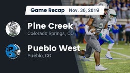 Recap: Pine Creek  vs. Pueblo West  2019